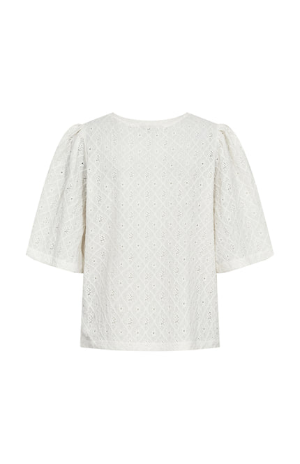 Freequent Blouse Fqkiona Star Offwhite 207310 Stretchshop.nl