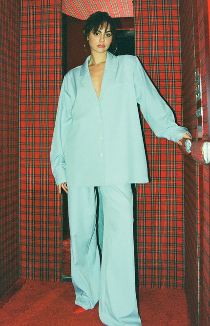 Studio Amaya Broek Jasmin Light Blue Stretchshop.nl
