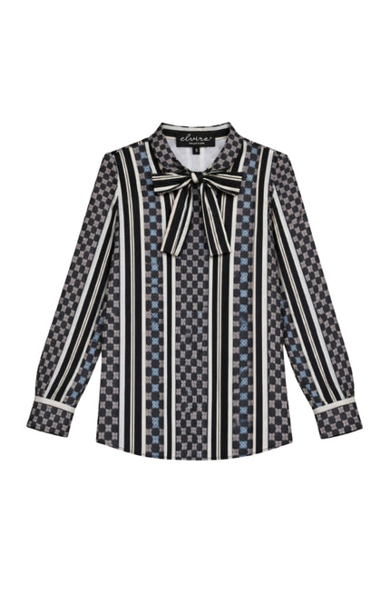 Elvira Casuals Blouse Lucia Elvira Stripes Stretchshop.nl