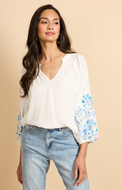 G-maxx Blouse Ysolde Offwhite Stretchshop.nl