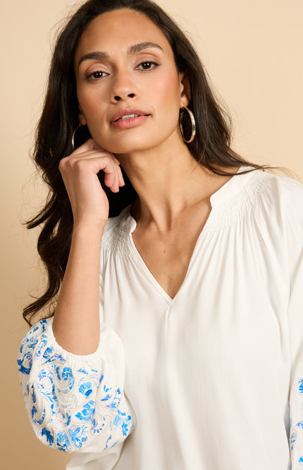 G-maxx Blouse Ysolde Offwhite Stretchshop.nl