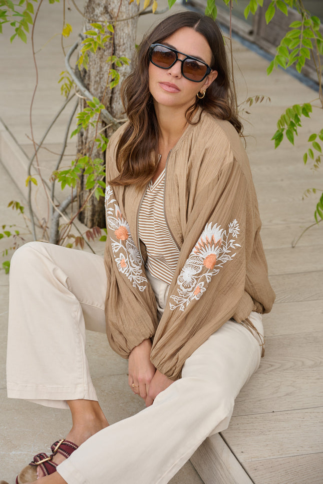 G-maxx Jacket Zaira Kint Camel Stretchshop.nl