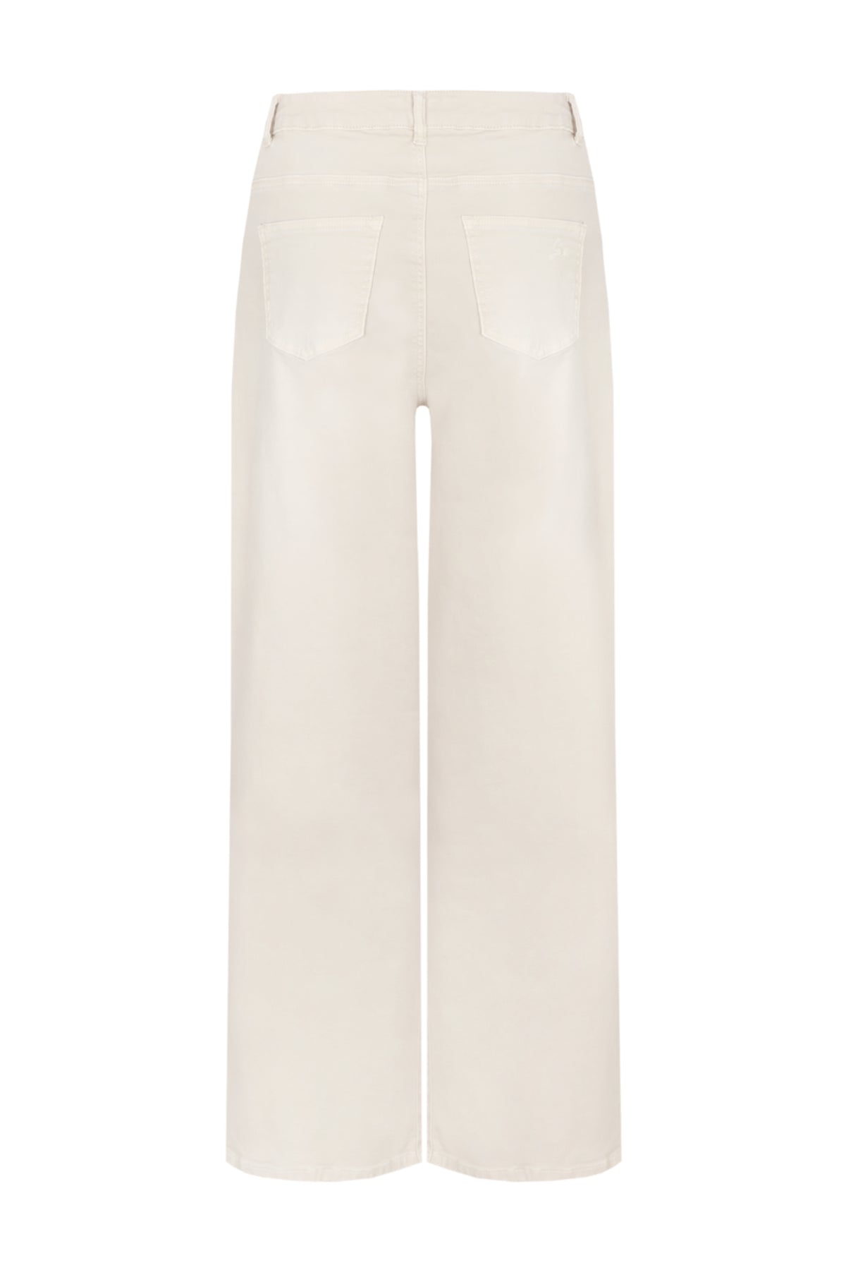 G-maxx Neona Sand jeans met rechte pasvorm en lichte wassing, afgebeeld op een model.