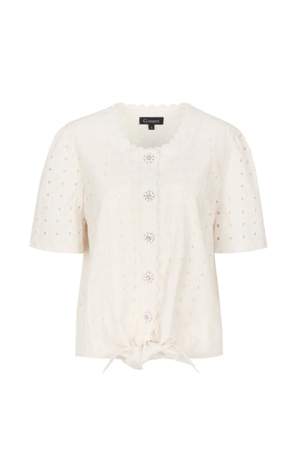 G-maxx Blouse Ulani Sand Stretchshop.nl