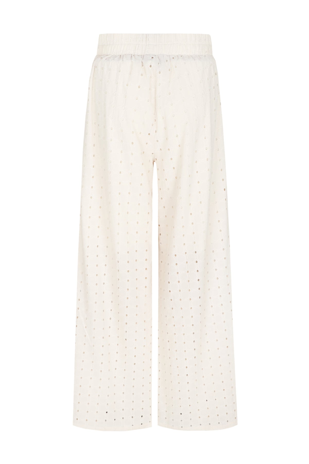 Lichte Urbana Sand broek van G-maxx met comfortabele pasvorm en elastische taille, gedragen door model.