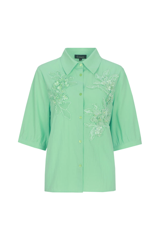 G-maxx Blouse Vaeda Fresh Green Stretchshop.nl
