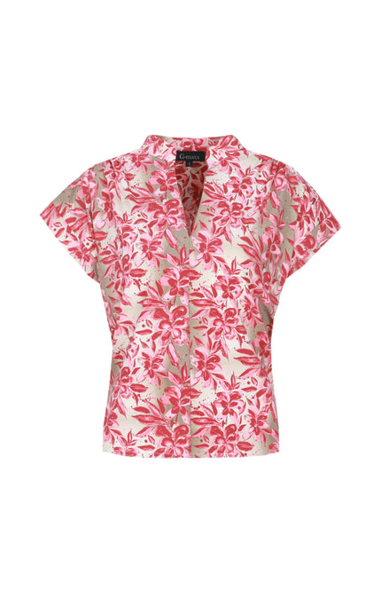 G-maxx Top Devon Sand Pretty Pink Stretchshop.nl