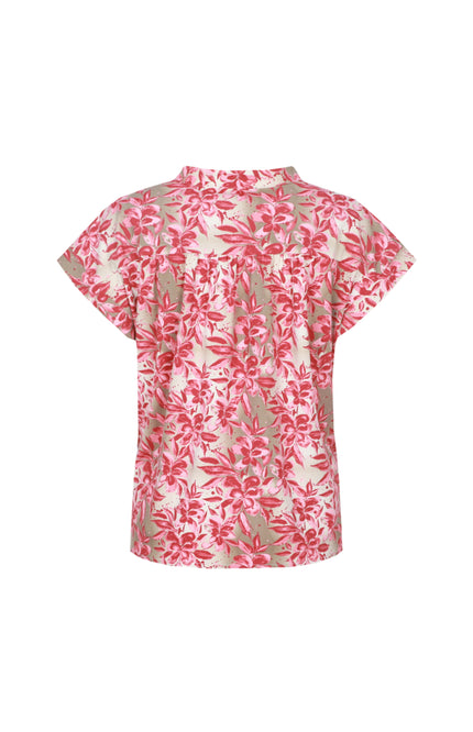 G-maxx Top Devon Sand Pretty Pink Stretchshop.nl