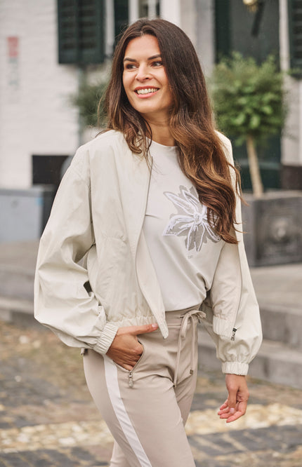 Zoso Travel T-Shirt Amee Kit Sand Stone 261 Stretchshop.nl