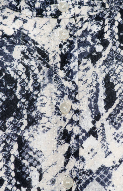 &Co woman Blouse Ansera Snake Slate Multi BL428 Stretchshop.nl