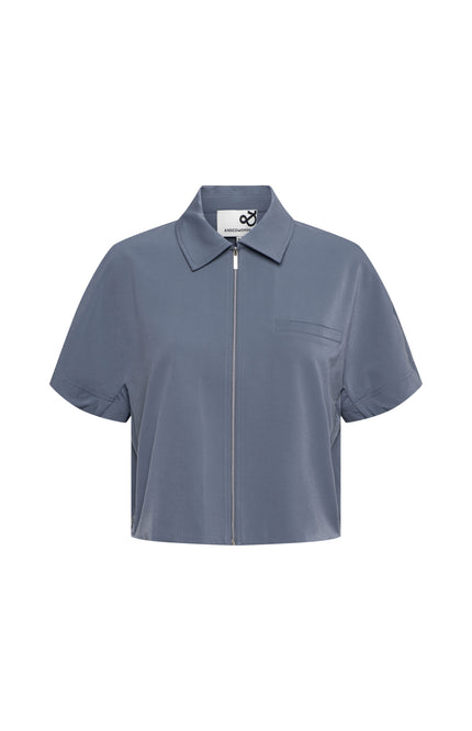 &Co woman Travel Blouse Peike Dark Slate JA158 Stretchshop.nl