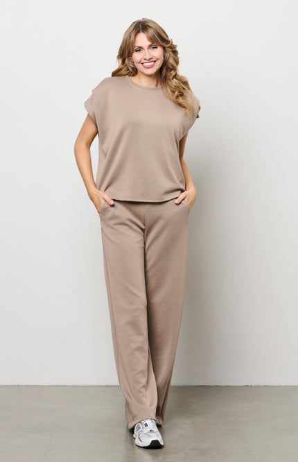 &Co woman Broek Dawn Taupe PA381 Stretchshop.nl