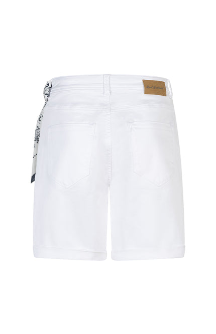 Red Button Short Relax Jog White & Scarf SRB4930 Stretchshop.nl