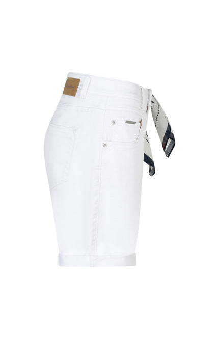 Red Button Short Relax Jog White & Scarf SRB4930 Stretchshop.nl