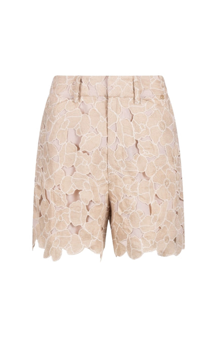 Nukus Short Dagmar Flower Sand Gold NKS09103 Stretchshop.nl