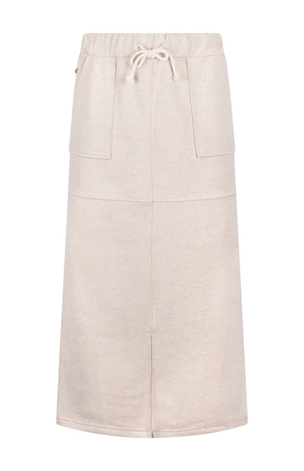 Nukus Rok Maartje Lurex Sand NKS10028 Stretchshop.nl