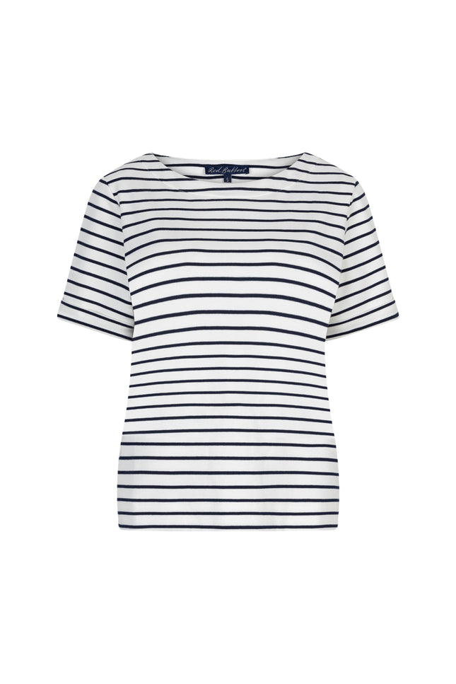 Red Button T-shirt Terry Stripe Dark Blue SRB4754 Stretchshop.nl