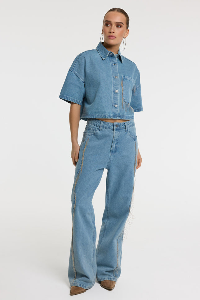 Refined Department Jeans Payton Light Blue R2603171931 Stretchshop.nl