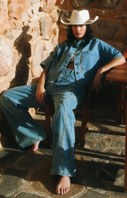 Refined Department Jeans Payton Light Blue R2603171931 Stretchshop.nl