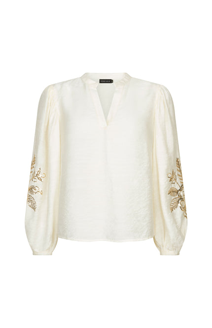 Ydence Blouse Rose Ecru Stretchshop.nl