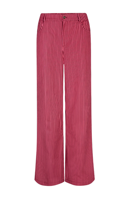 Ydence Broek Djamilla Coral Pink Burgundy Stretchshop.nl