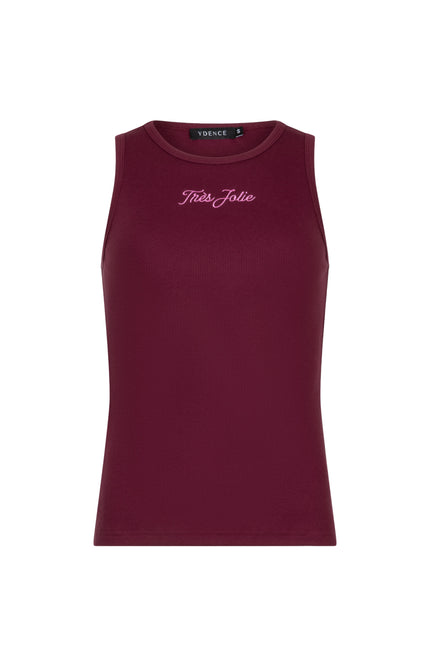 Ydence Top Très Jolie Burgundy Stretchshop.nl