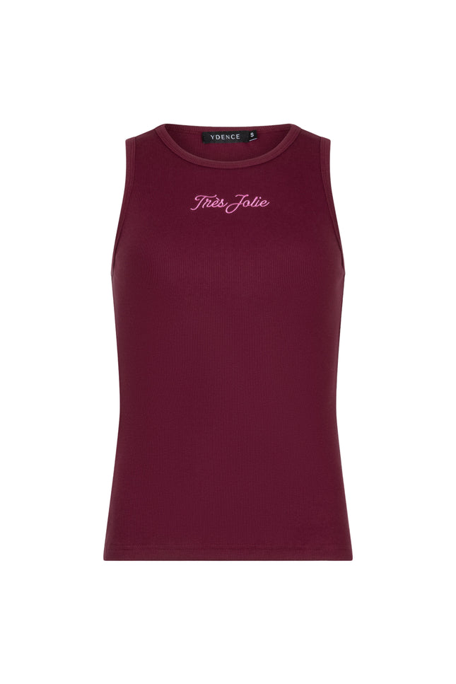 Ydence Top Très Jolie Burgundy Stretchshop.nl