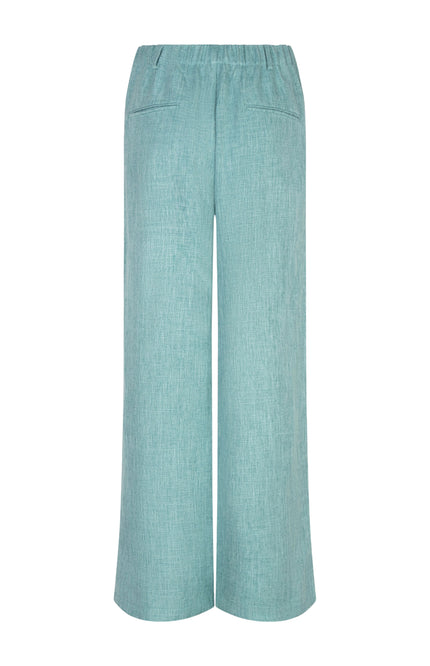 Ydence Broek Leona Turquoise Melange Stretchshop.nl