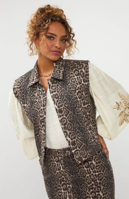 Ydence Blouse Rose Ecru Stretchshop.nl