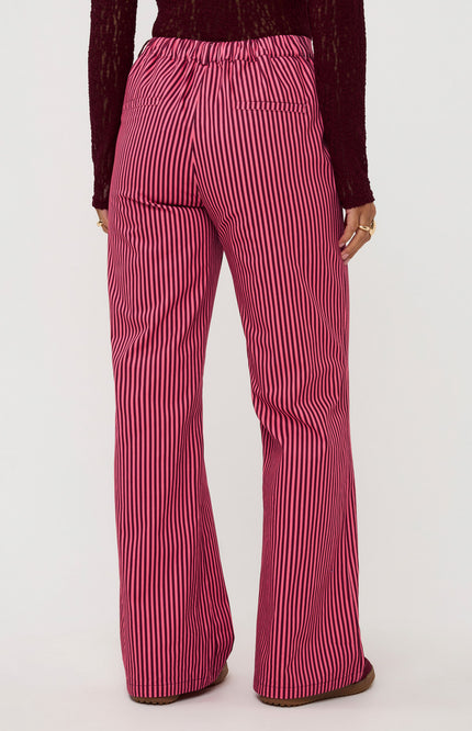 Ydence Broek Djamilla Coral Pink Burgundy Stretchshop.nl