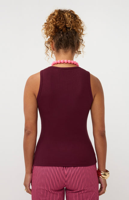 Ydence Top Très Jolie Burgundy Stretchshop.nl