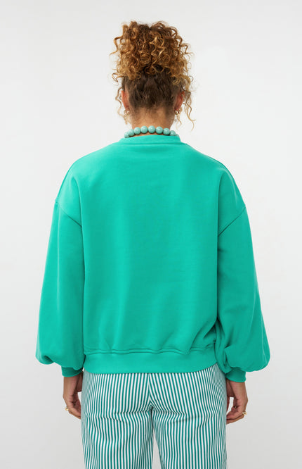 Ydence Sweater Tropical Sea Green Stretchshop.nl