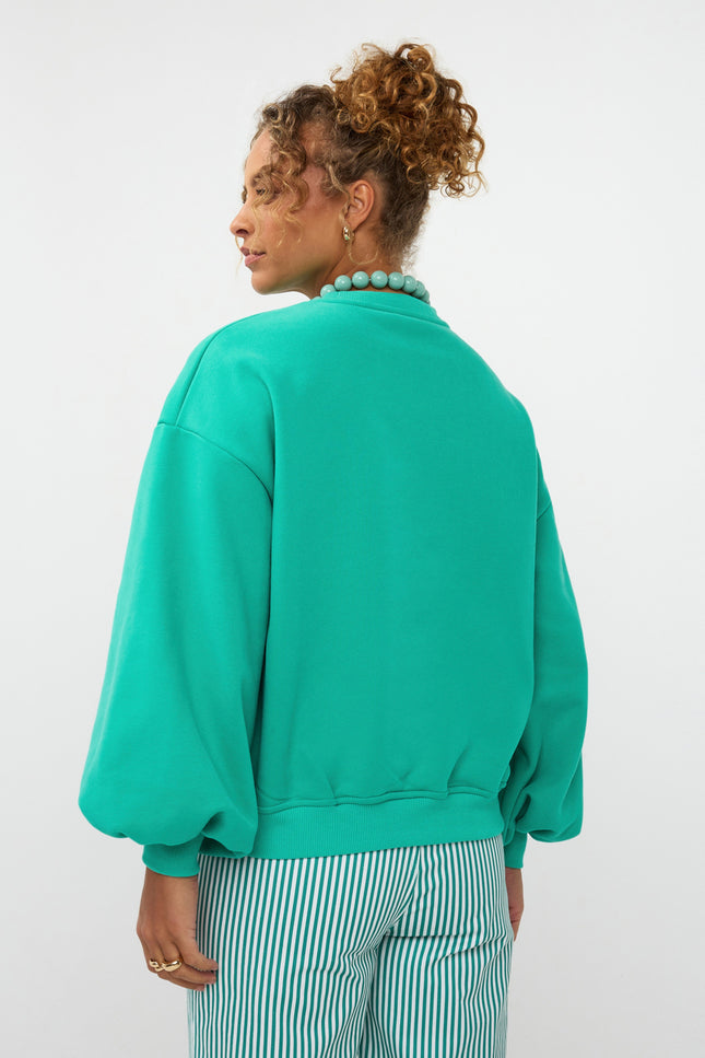 Ydence Sweater Tropical Sea Green Stretchshop.nl