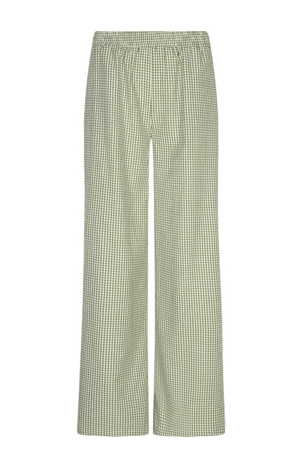 Ydence Broek Celeste Green Check Stretchshop.nl