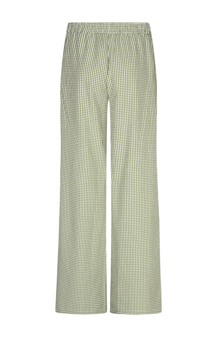 Ydence Broek Celeste Green Check Tall Stretchshop.nl