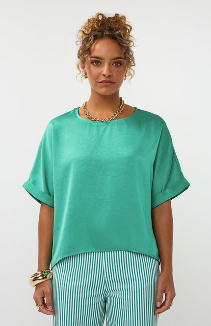 Ydence Top Hunda Sea Green Stretchshop.nl