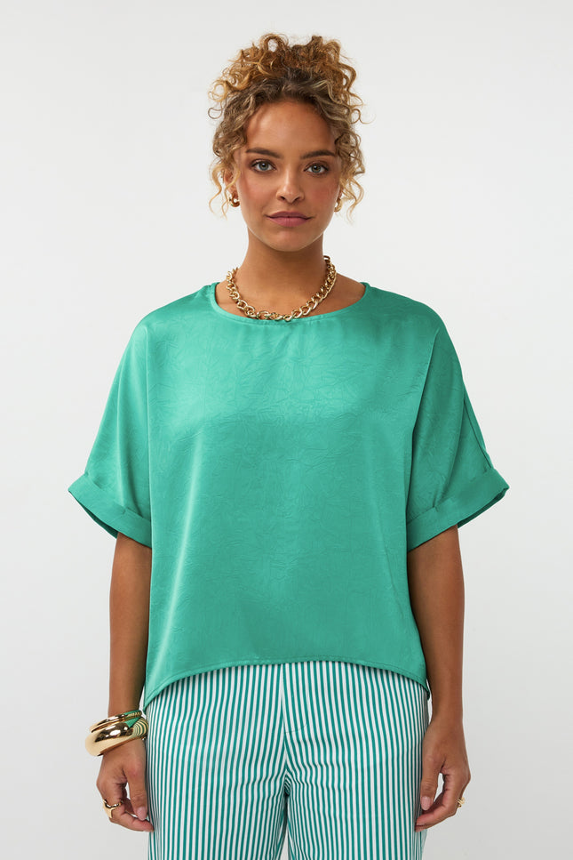 Ydence Top Hunda Sea Green Stretchshop.nl