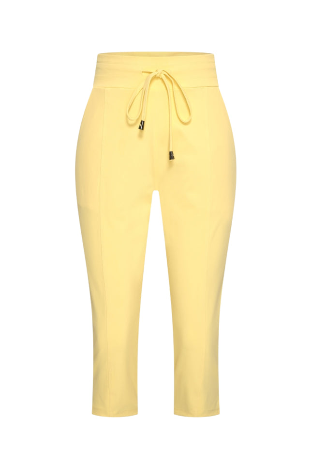 Mi Piace Heavy Travel Broek Capri Lemon Yellow 202820 Stretchshop.nl