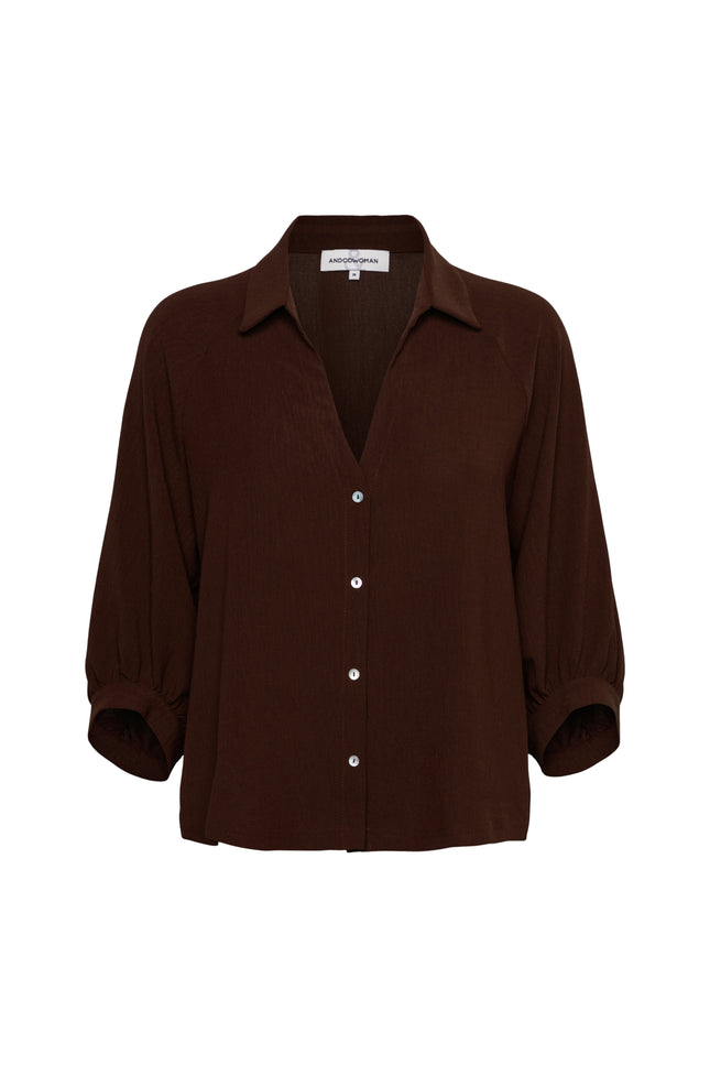 &Co woman Blouse Marijke Plum BL436 Stretchshop.nl