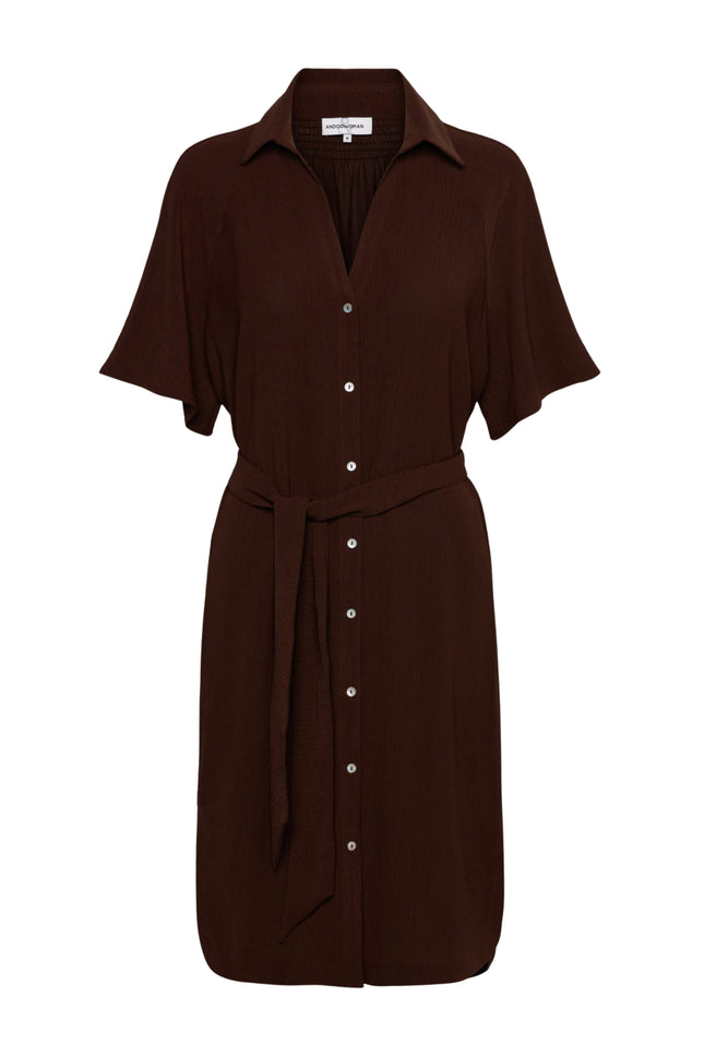 &Co woman Jurk Margo Plum DR303 Stretchshop.nl