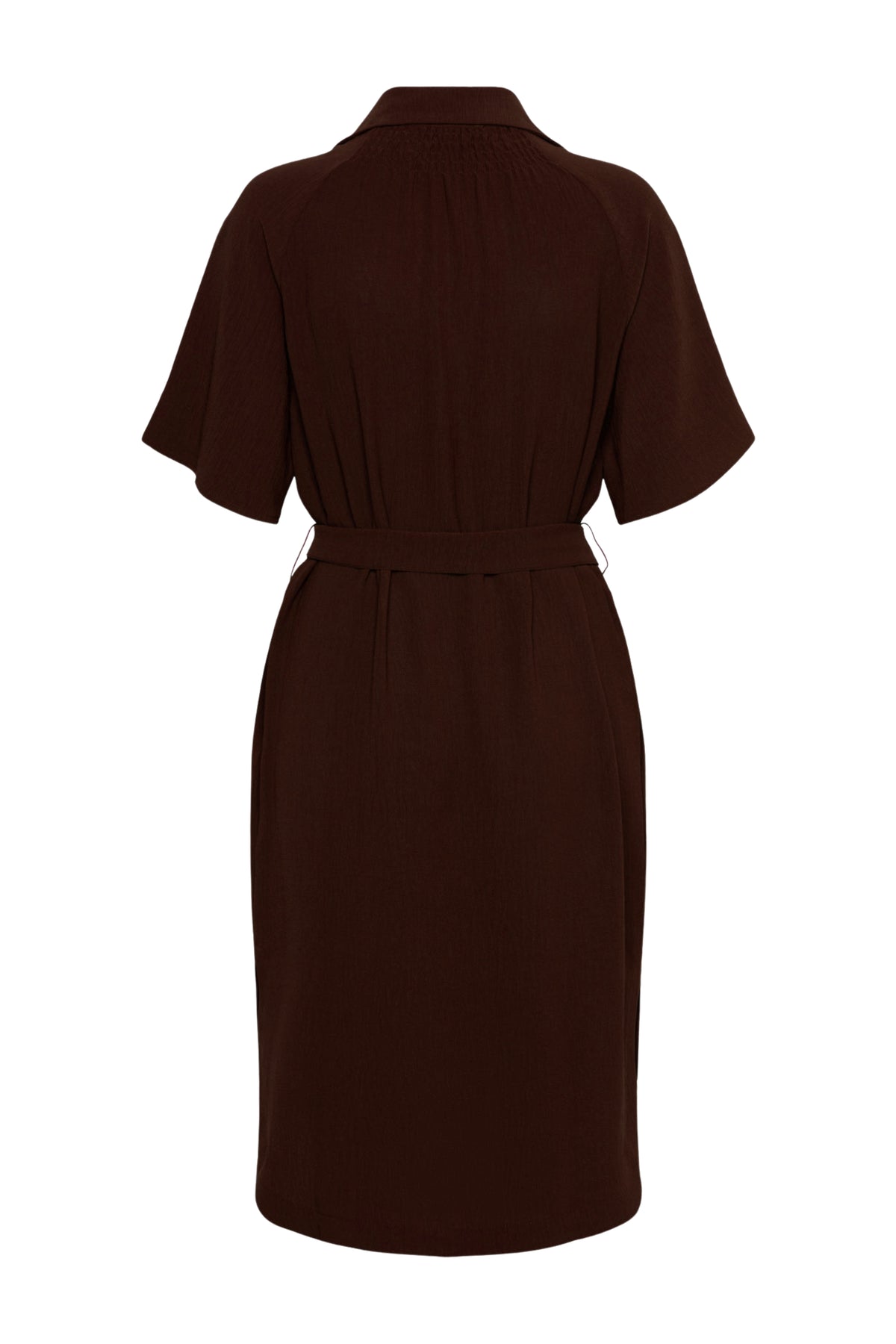 Zwarte Margo Plum DR303 jurk voor dames van &Co woman, met elegante pasvorm en stijlvolle details.