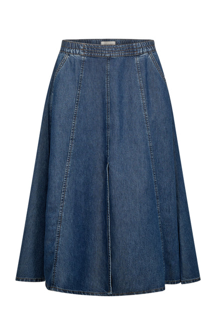 Freequent Rok Fqmilo Medium Blue Denim 208292 Stretchshop.nl