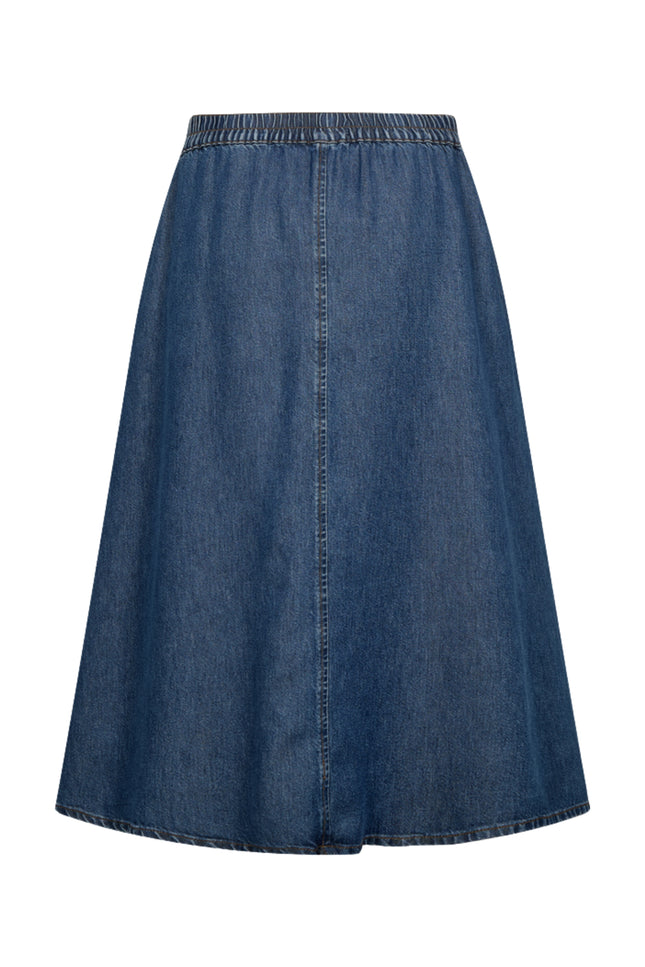 Freequent Rok Fqmilo Medium Blue Denim 208292 Stretchshop.nl