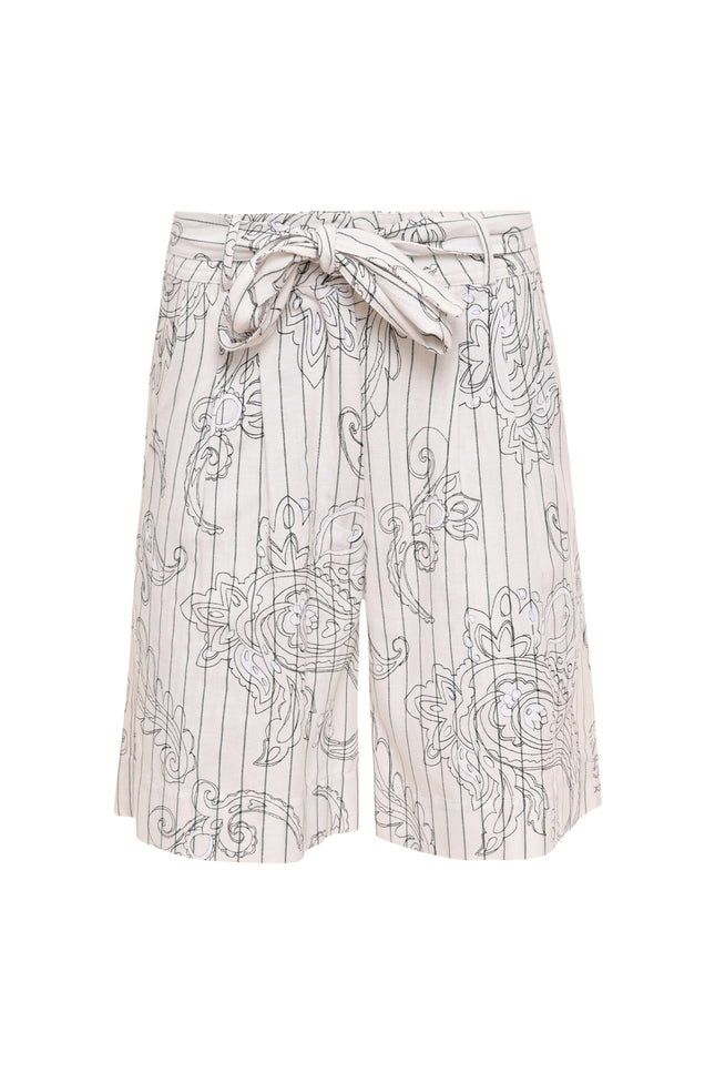 Zizo Short Nocy Black Paisley Stretchshop.nl