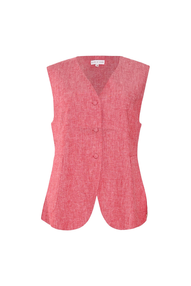 Zizo Gilet Toss Persian Red Stretchshop.nl