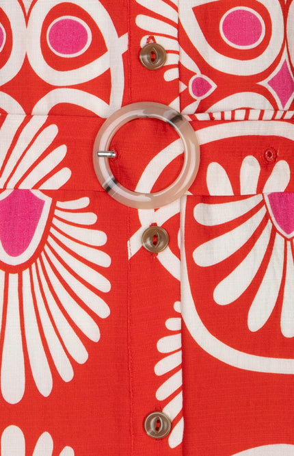 EsQualo Jurk Long Heartfelt Print HS26.10202 Stretchshop.nl