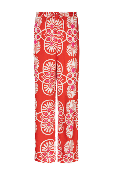 EsQualo Broek Heartfelt Print HS26.10204 Stretchshop.nl