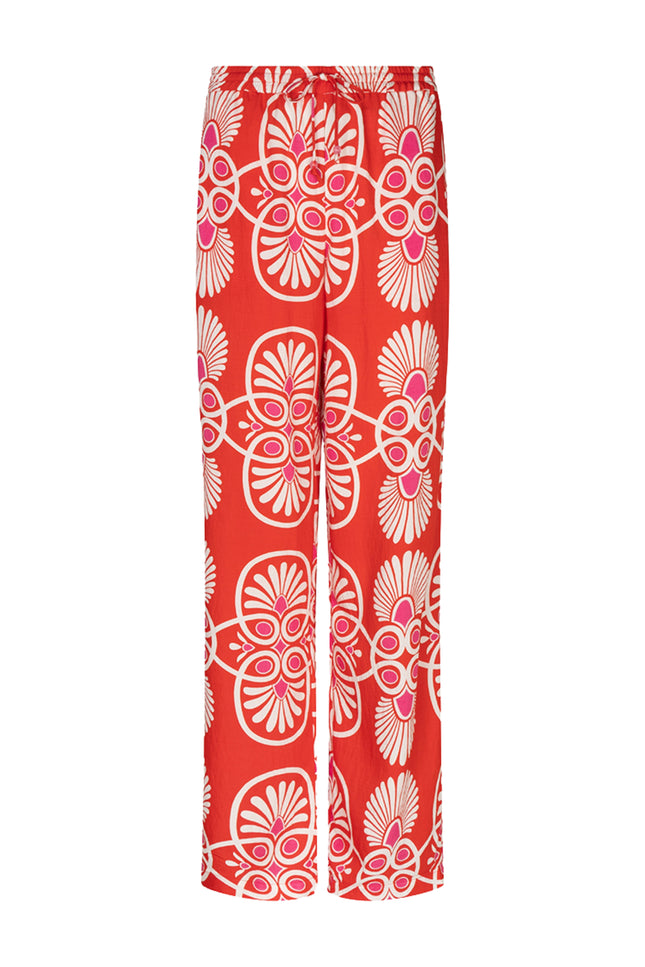 EsQualo Broek Heartfelt Print HS26.10204 Stretchshop.nl