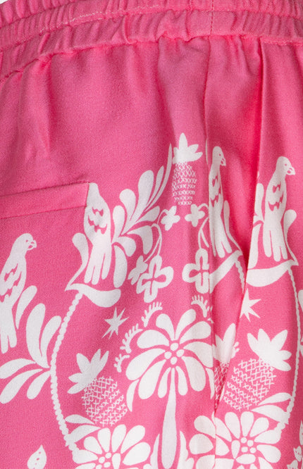 EsQualo Broek Paradise Print HS26.10212 Stretchshop.nl