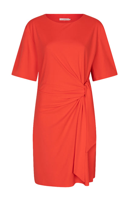 EsQualo Jurk Bow Red HS26.10224 Stretchshop.nl